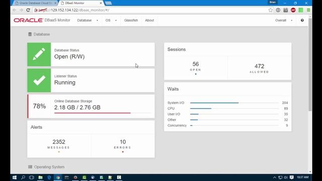 VTS: Oracle Database Cloud --Overview and Installation смотреть онлайн