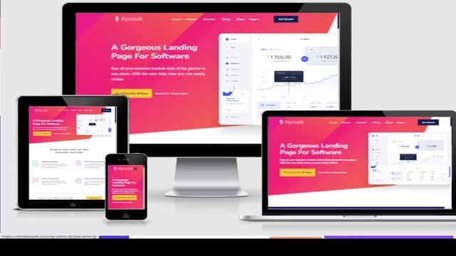 Xprosik - Saas Software App Startup Landing WordPress Elementor Theme смотреть онлайн