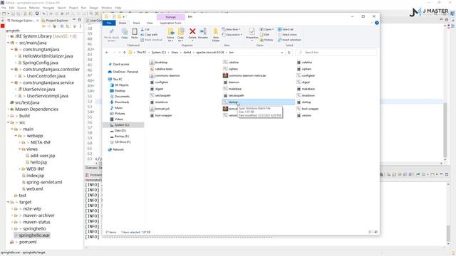 Spring MVC - Cách đóng gói và triển khai file WAR lên server Tomcat - JMaster.io смотреть онлайн