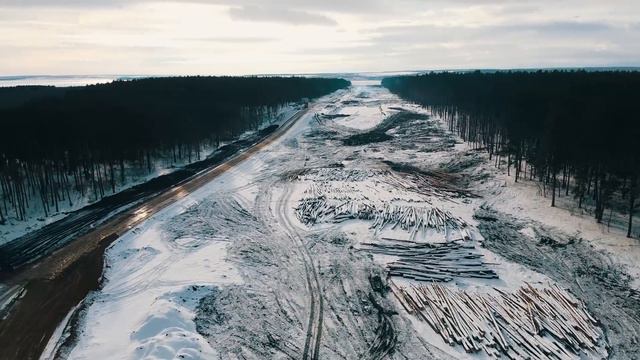 Мост через Волгу начало строительства / Тольятти / Климовка / Russia 04.02.2020 смотреть онлайн