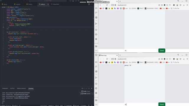 React and Socket.io live chat app смотреть онлайн