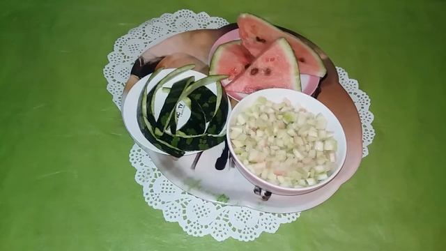 Варенье из арбузных корочек. смотреть онлайн