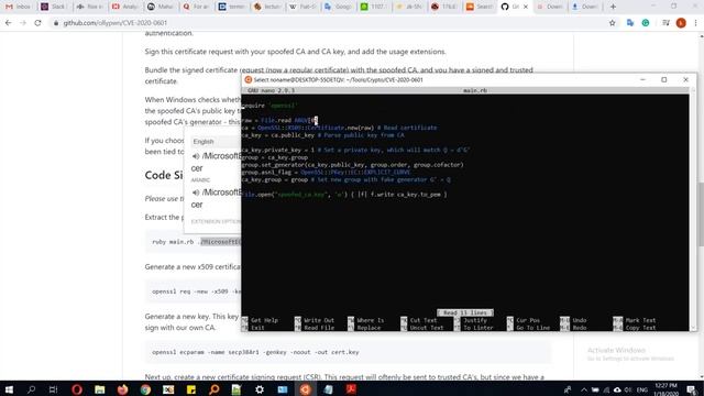 CurveBall [CVE-2020-0601] Practical Details [Arabic] смотреть онлайн