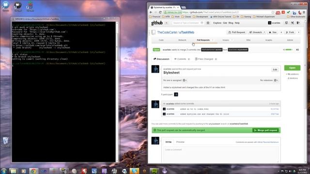 GitHut - Pull request tutorial смотреть онлайн