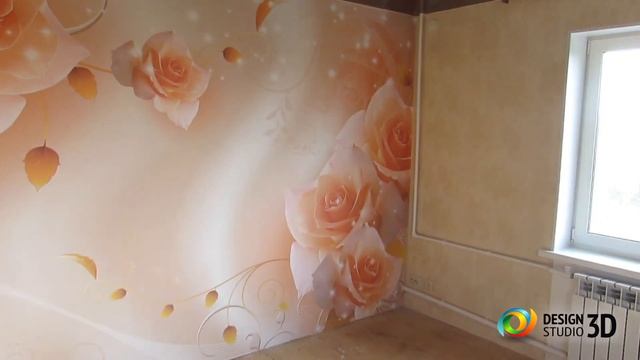 Отзыв на 3D Фотообои "Композиция с бежевыми розами" смотреть онлайн