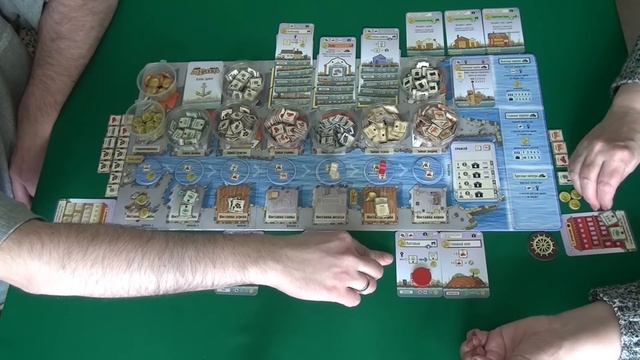 Гавр 1/2 часть - играем в настольную игру. Le Havre Board Game.