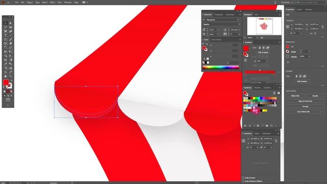 A CIRCUS TENT| ADOBE ILLUSTRATOR 2020 TUTORIAL FOR BEGINNERS смотреть онлайн