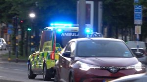 ? Emergency vehicles – Fire trucks,  Police cars and Ambulances responding – Sweden