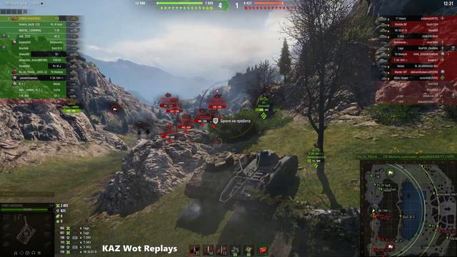 Т14 | Бой на 3 отметки 3800-урона и 6 фрагов | World of Tanks смотреть онлайн