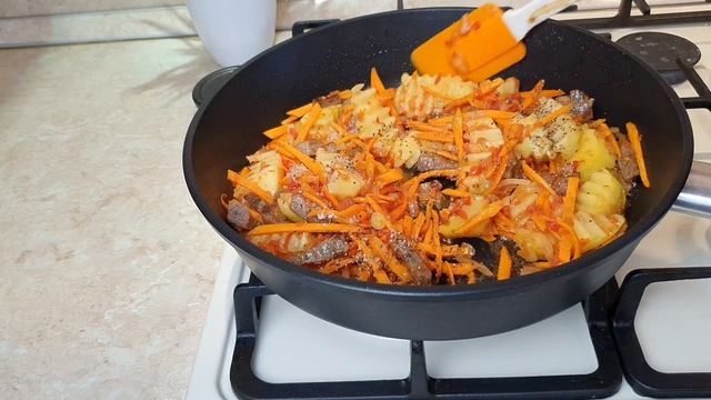 Быстрый Макароны с мясом и картошкой смотреть онлайн