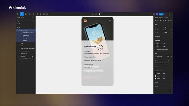 Glass overlay with sliding animation in figma смотреть онлайн