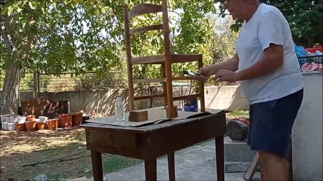 РЕСТАВРАЦИЯ СТАРОГО СТУЛА, КАК МЫ РЕСТАВРИРОВАЛИ СТУЛ смотреть онлайн