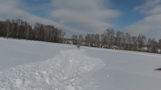 Когда зимняя покатушка пошла не по плану: сломался снегоход смотреть онлайн