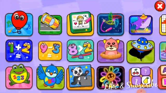 Piano kids| learning numbers from 1 to 50 | using frog game| for kids смотреть онлайн