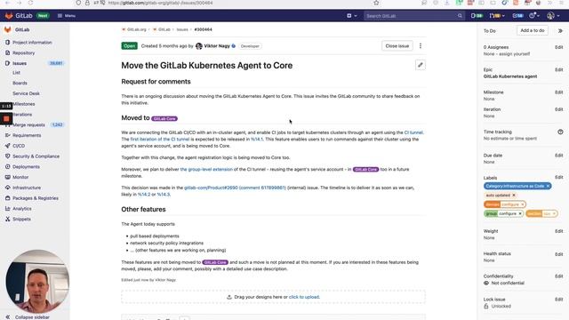 Move the GitLab Kubernetes Agent to Core #300464 смотреть онлайн