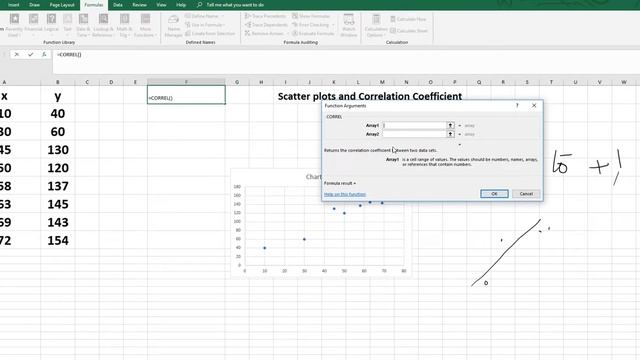 Statistics: Scatter plots and Correlation Coefficient using Microsoft Excel: Urdu /Hindi смотреть онлайн