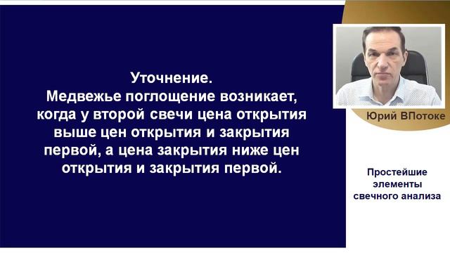 Трейдеру и инвестору.Простейшие элементы свечного анализа.Бычье и медвежье поглощение.Видеокурс Баз смотреть онлайн