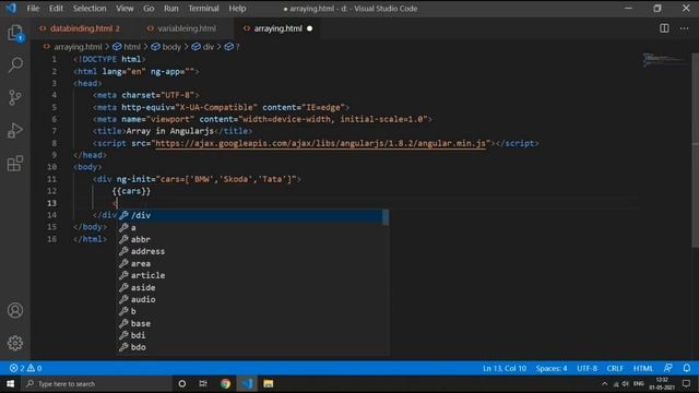5. Create Array in AngularJS | AngularJS Tutorial (Hindi) | Extreme Programmer смотреть онлайн