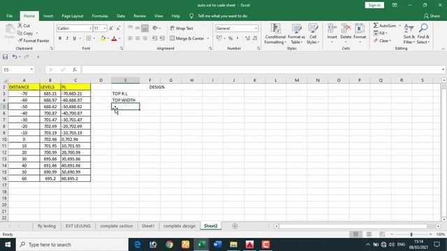 HOW TO DRAW CROSS SECTION EXCEL TO AUTO CAD USING LISP COMMAND смотреть онлайн
