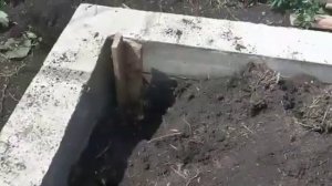 Сделан фундамент для сарая