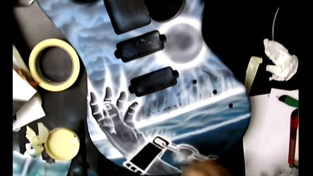 Speed airbrush painting- The making of the 7 string смотреть онлайн