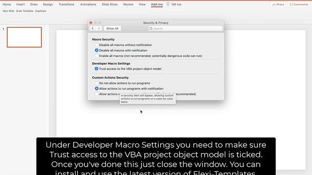 Enabling Access To The VBA Project Object Model For Mac (Flexi-Templates for Mega Pack) смотреть онлайн