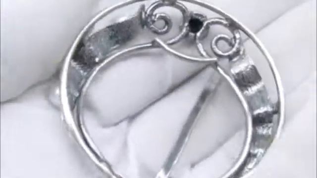 Зажим для платка с Жемчугом натуральным стильный аксессуар украшение брошь 2520 смотреть онлайн