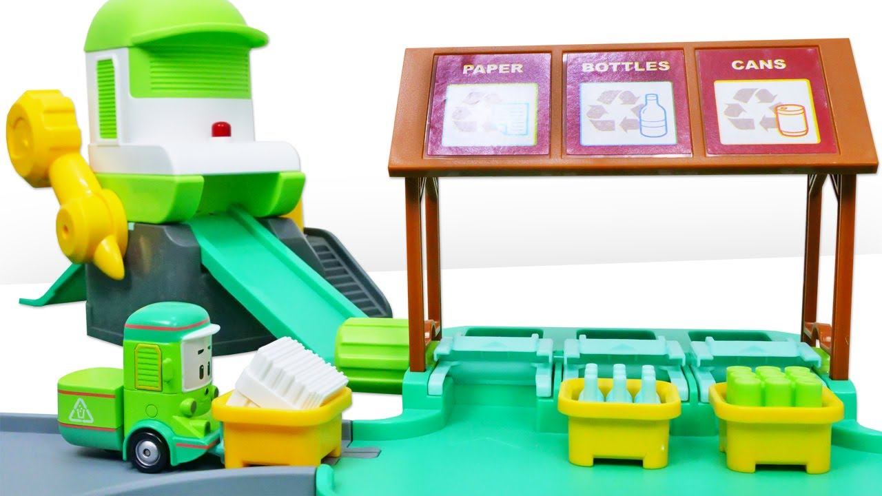 Машинки показывают как важно сортировать и перерабатывать мусор. Видео для детей: игры для мальчиков смотреть онлайн