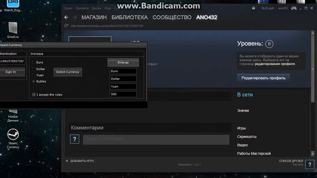 Steam Currency   программа для пополнения денег в Steam