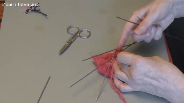 Как связать варежки, часть 2, Ирина Лямшина смотреть онлайн