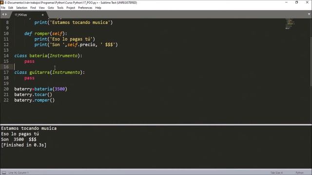 Herencia y herencia múltiple en Python Programación orientada a objetos parte 2 [Python] смотреть онлайн