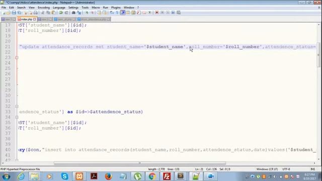 Attendance Management System in PHP:PART 7 смотреть онлайн