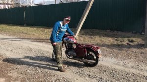 ЯВА 250 СТАРУШКА - 20 лет ПРОСТОЯ в ГАРАЖЕ 1959 года выпуска JAWA 250