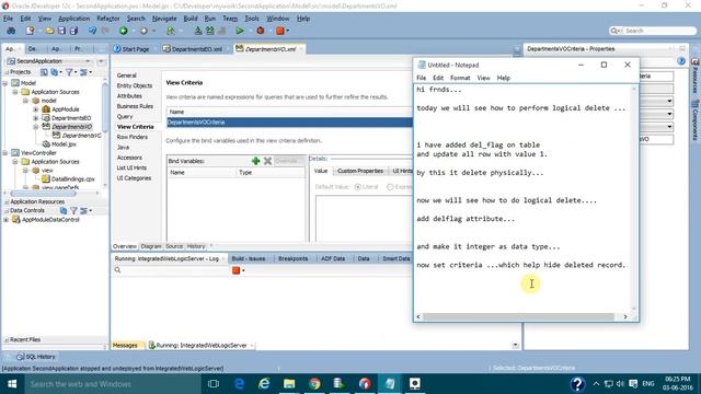 Oracle Jdeveloper12c ADF - 3) Logical Delete смотреть онлайн