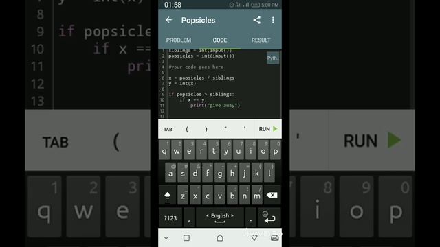 SoloLearn popsicle problem solution | SoloLearn coding challenge | Python programming смотреть онлайн