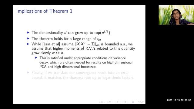 Bootstrapping the Error of Oja's Algorithm смотреть онлайн