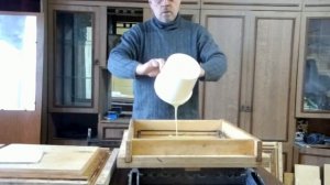 самодельные формы из фанеры для заливки ульев из ппу (заливка крышки улья)