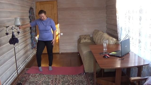 № 4. Простая зарядка для полных. Гимнастика для толстых. Мой вес 94 кг. Спорт каждый день. смотреть онлайн