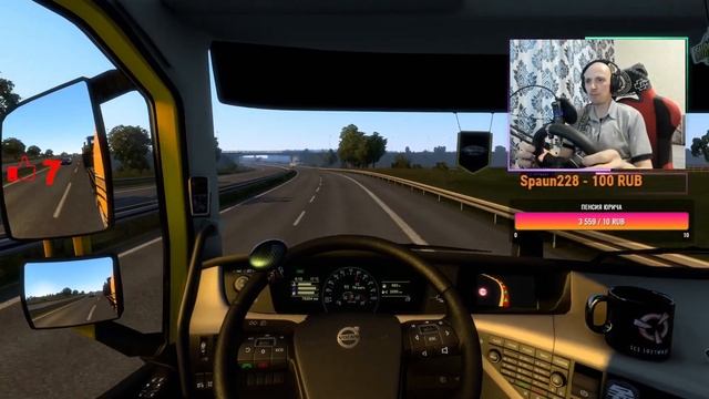 Euro Truck Simulator 2 | Конвой со зрителями залетай едем не более 90 км/ч! 30 стрим смотреть онлайн