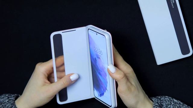 Оригинальный чехол книжка для Samsung Galaxy S21 Smart Clear View Cover EF-ZG991CPEGRU смотреть онлайн