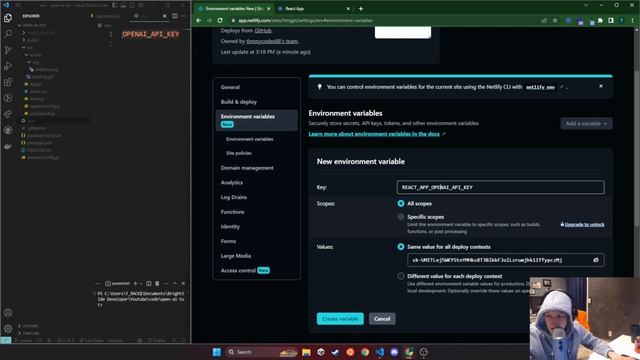 3 Simple Steps to Launch your Own ChatGPT | iPhone / Android / Online [ Netlify, React, OpenAI ] смотреть онлайн