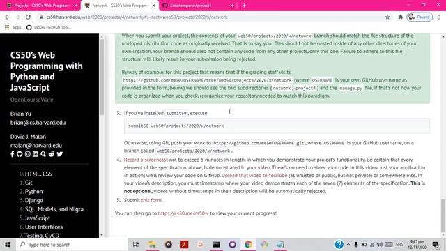 HOW TO SUBMIT CS50 PROJECTS WITH GIT смотреть онлайн