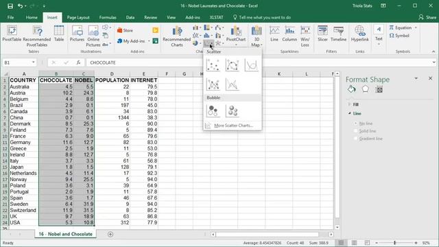 Excel Section 2-4: Using Excel to Construct a Scatterplot смотреть онлайн