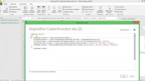 Power Query - Custom Functions (Пользовательские функции, Занятие 6)