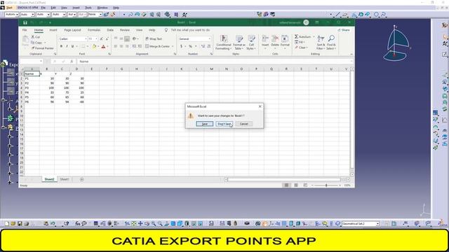 CATIA V5 Export Points Application ( with Python 3.9 and PyQt6 ) смотреть онлайн