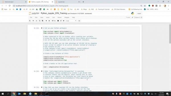 Lesson 16-2 Integrating STK With Python Using Jupyter Notebooks