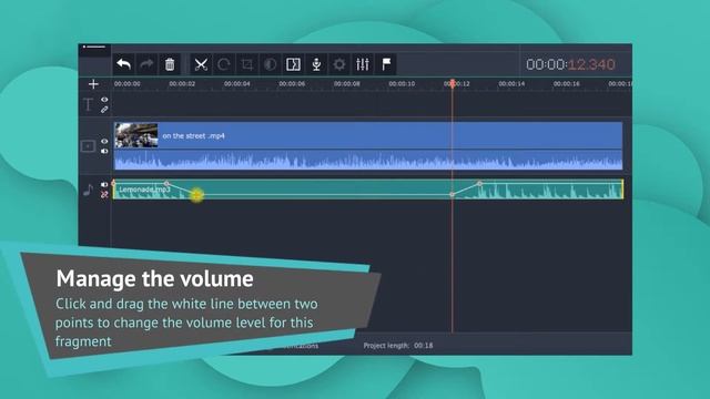 How to smoothly INCREASE OR DECREASE THE VOLUME? (Movavi Video Editor 15) смотреть онлайн