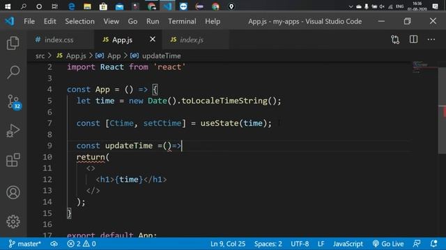 Creating a Digital Clock using React смотреть онлайн