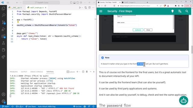 FastAPI Curso: 132 Primeros Pasos de Conceptos de Seguridad - Dependencia OAuth2PasswordBearer смотреть онлайн