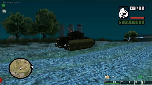 [MTA SA 1.4] Custom ballistic tank cannon + trajectory + moving tracks + sounds смотреть онлайн